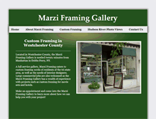 Tablet Screenshot of marziframing.com